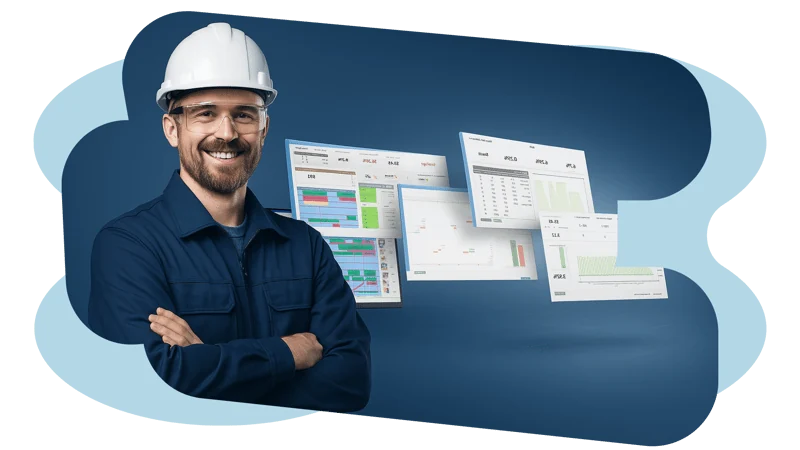 PlanetTogether product visual with scheduling screens